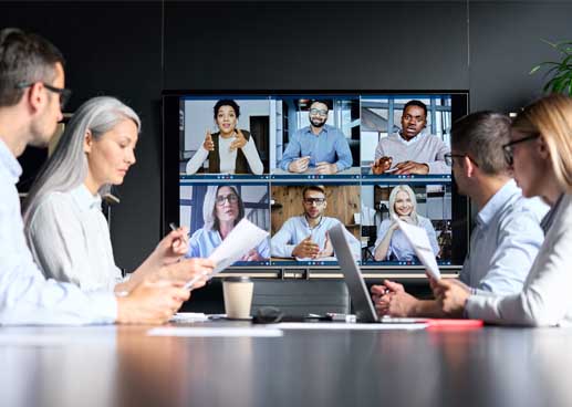 Hybrid live and teleconferencing