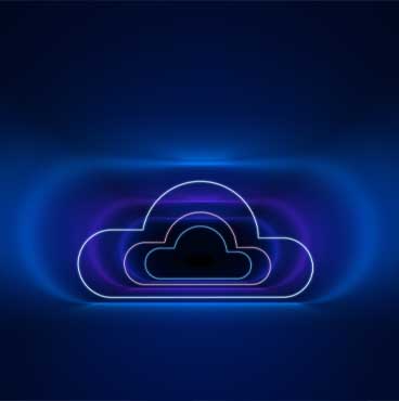 Neon clouds image